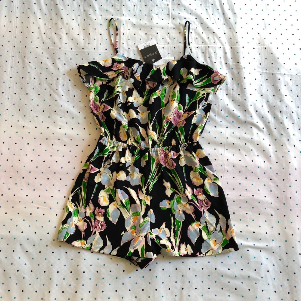 Topshop Floral Romper